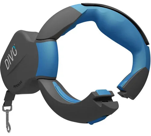 Blue and grey DIVCO PrimeMove retractable dog lead mechanism