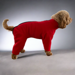 Load image into Gallery viewer, Cockapoo Fleece Dog Coat with legs and zip
