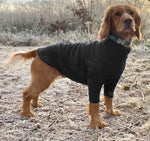 Load image into Gallery viewer, Black fleece dog jumper
