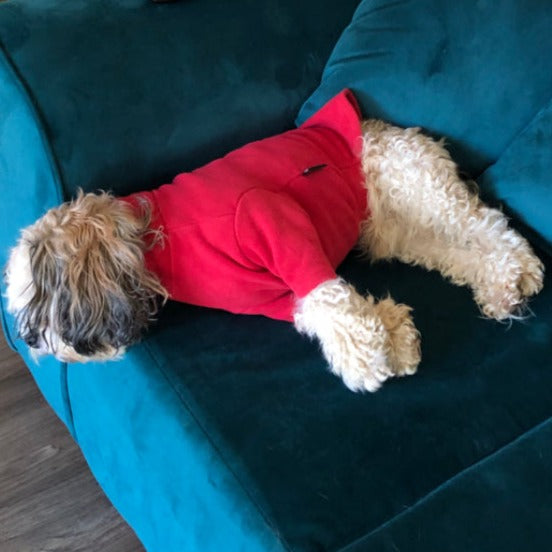 Red Fleece Dog Jumper HOTTERdog