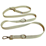 Load image into Gallery viewer, Natural Hemp Double Ended dog lead, Walk 2 dogs, Hands free dog lead
