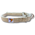 Load image into Gallery viewer, Martingale dog collar 100% Natural Hemp 
