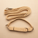 Load image into Gallery viewer, Hypoallergenic No-Pull Hemp Collar and Lead Set on cream background
