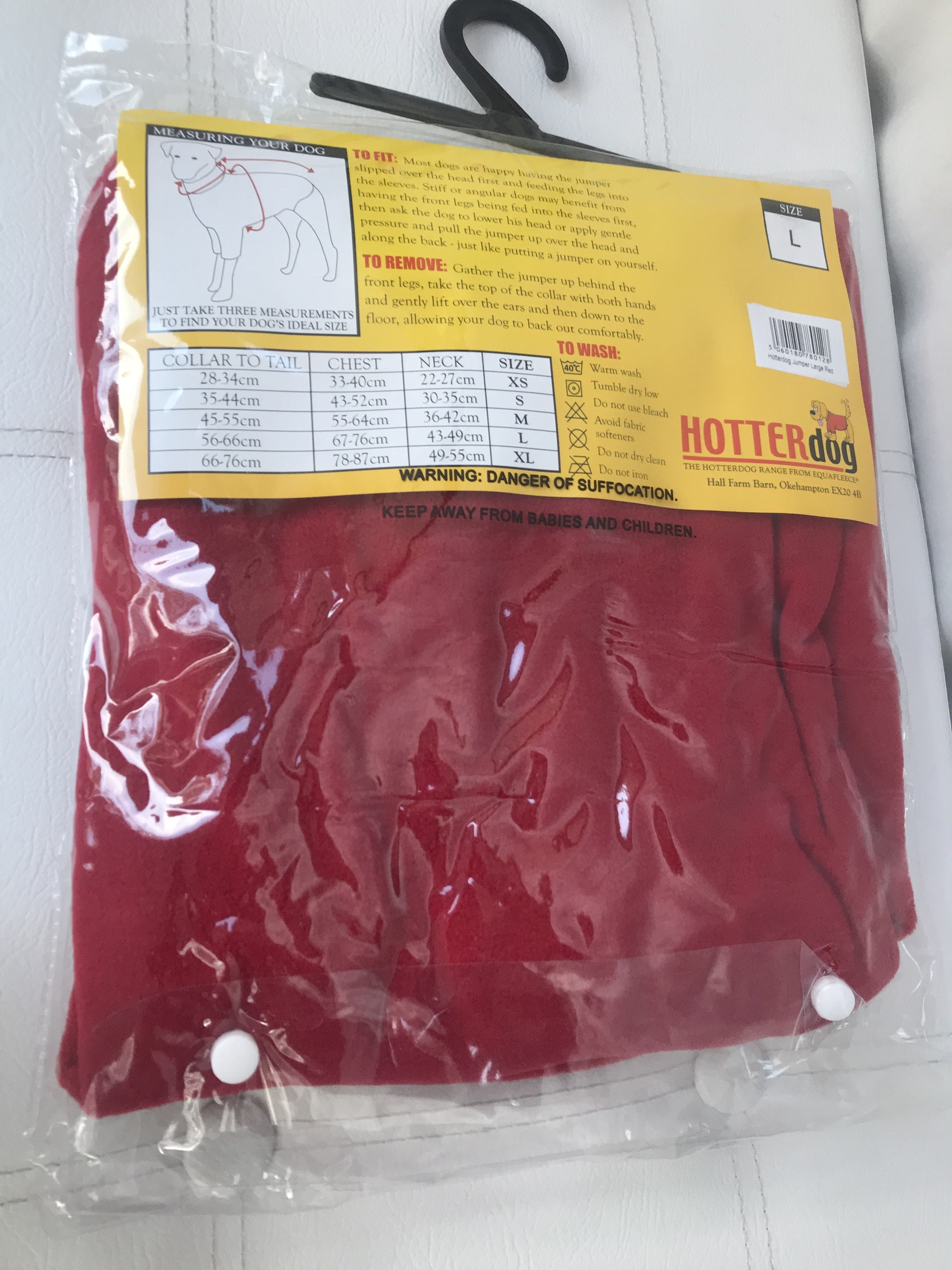 Red dog jumper by HOTTERdog