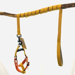 Load image into Gallery viewer, Yellow and Orange cotton dog harness and lead set
